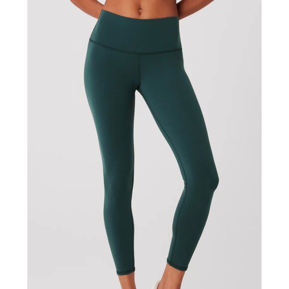 Alo Airbrush 7/8/ High Waist Dark Green Leggings XS - Picture 1 of 10